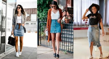 5 outfits con faldas de jean ideales para la primavera