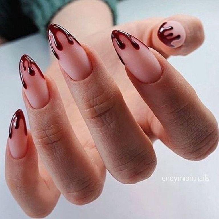 Manicura para fiesta de Halloween