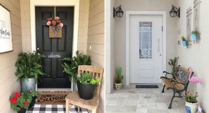 ¿Cómo decorar la entrada exterior de una casa?