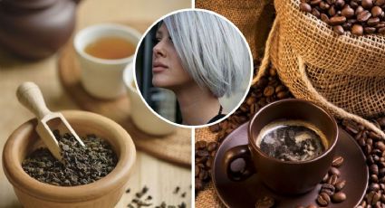 La mejor mezcla de café y té negro para tapar las canas naturalmente