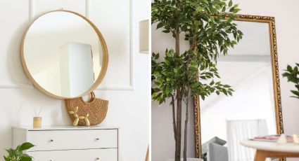 5 formas de decorar un espejo grande de pared y que se vea sofisticado