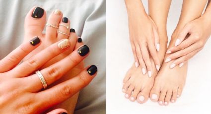 Uñas de gelish para manos y pies: 4 diseños iguales para hacer match con todo