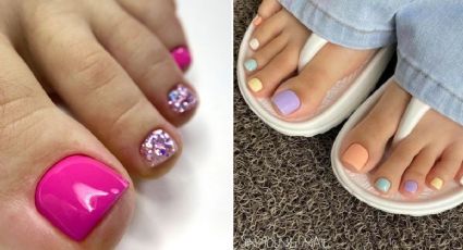 ¿Cuál es el acripie? 4 diseños con acrílico para las uñas de los pies