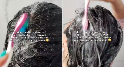 ¿Es bueno lavarte el cabello con un cepillo de dientes? La tendencia que podría arruinar tu cuero cabelludo