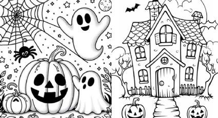 Dibujos de Halloween: 5 plantillas para colorear e imprimir en casa