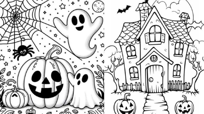 Dibujos de Halloween: 5 plantillas para colorear e imprimir en casa