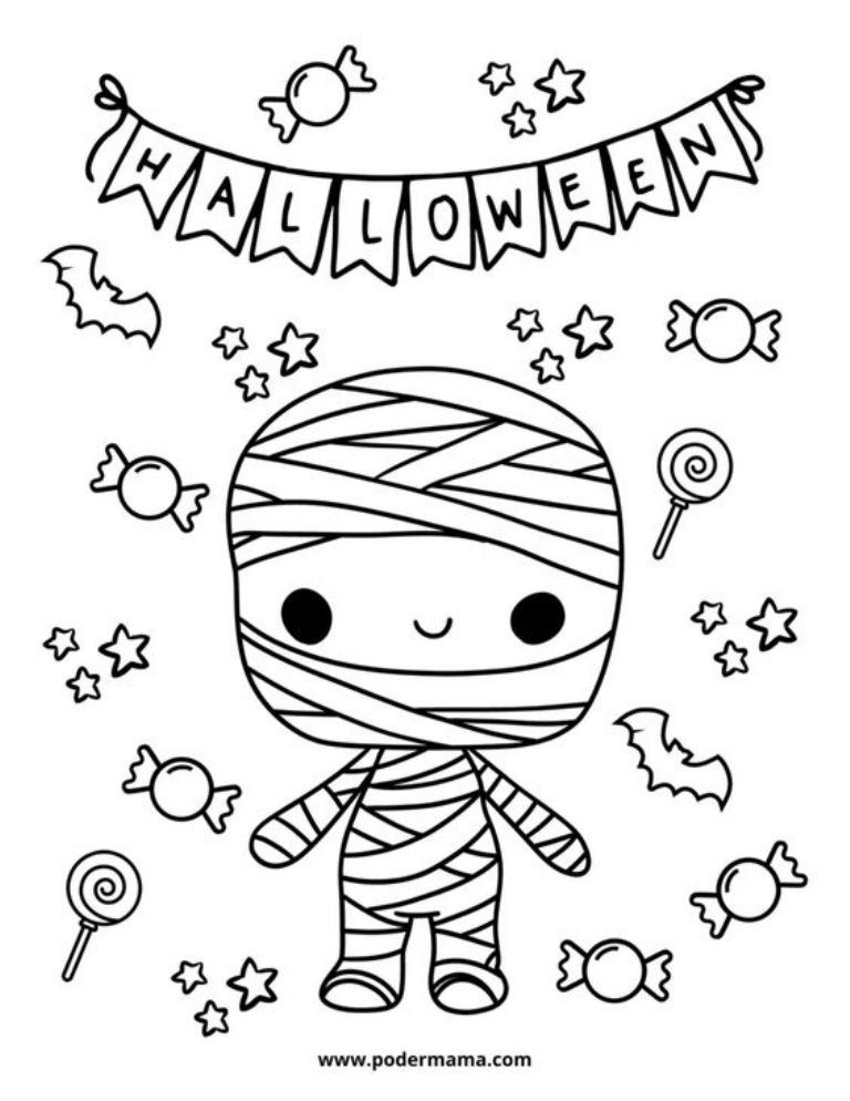 dibujos de Halloween para colorear e imprimir 