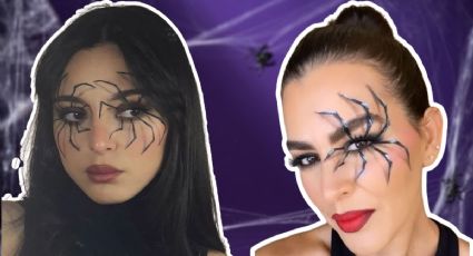 3 ideas de maquillaje de araña en el ojo para Halloween