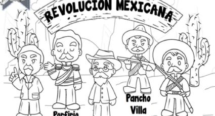 7 dibujos de la Revolución Mexicana: resumen corto y plantillas para imprimir