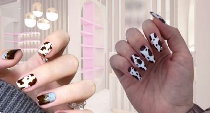 Cow print nails, el estampado de vaca en tendencia que puedes llevar en tu próxima manicura