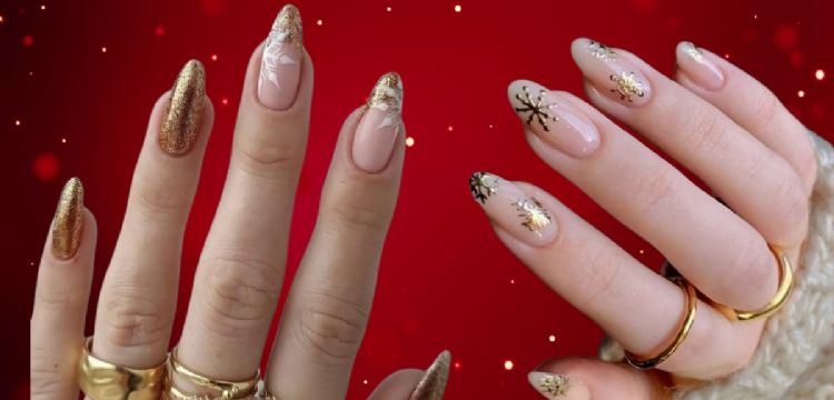 Uñas navideñas con gelish: 7 diseños que te enamorarán