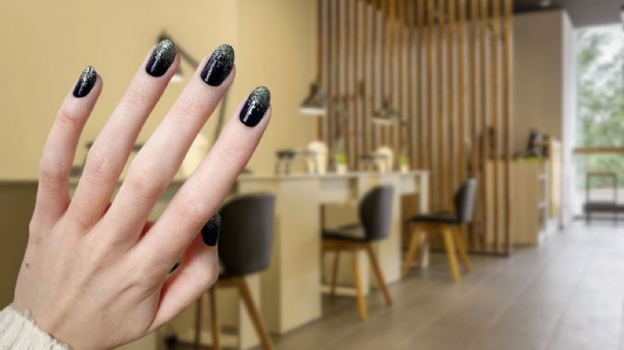 Uñas negras con brillos: 7 diseños perfectos para mujeres elegantes y con clase