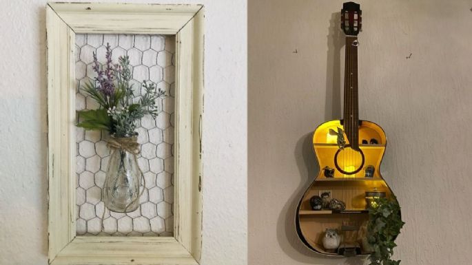 5 ideas para decorar una pared con material reciclado