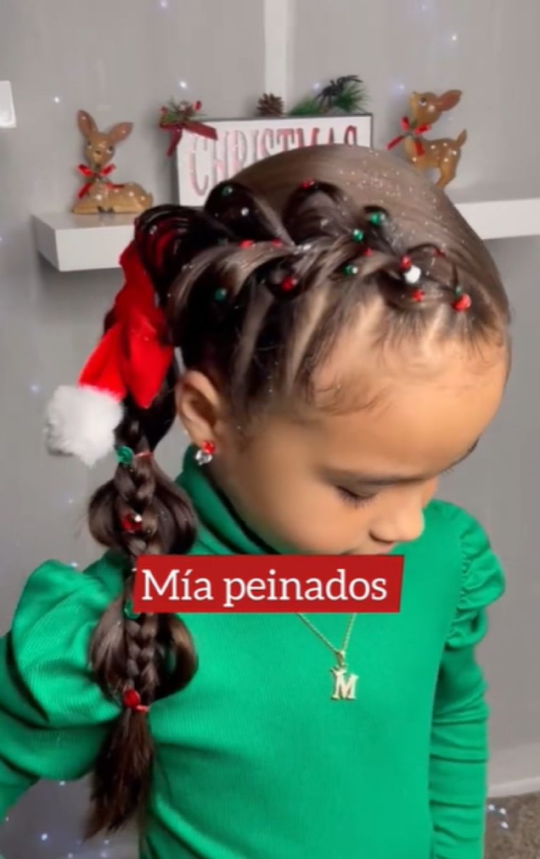 5 peinados navideños para niñas