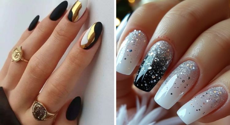 7 ideas de uñas tintas sencillas y elegantes para tu fiesta de año nuevo