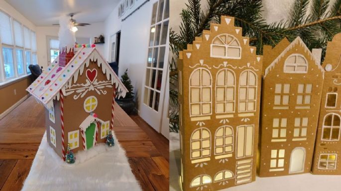 Villa navideña con material reciclable: 3 ideas para decorar debajo del árbol de Navidad