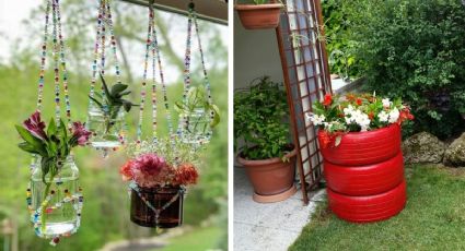 Jardín con material reciclado: 4 ideas para transformar tu patio