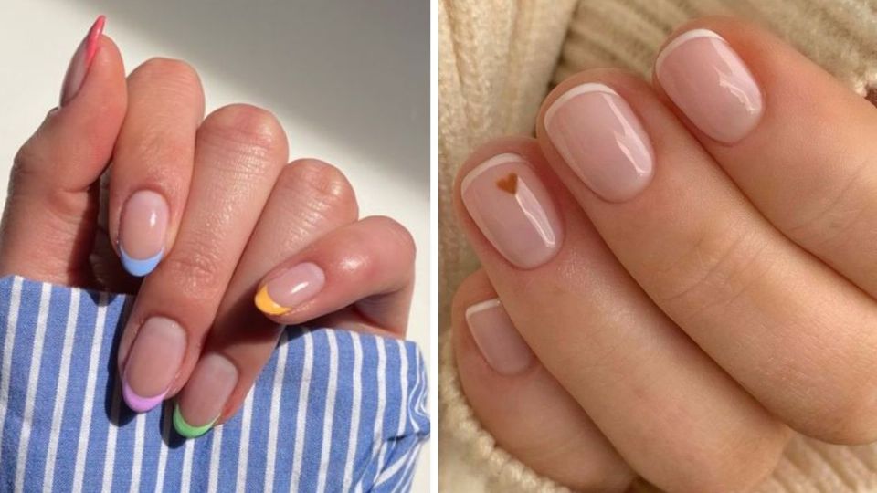 Dale a tus uñas cortas un toque tierno y creativo probando el estilo baby french en tu próxima manicura en gelish.