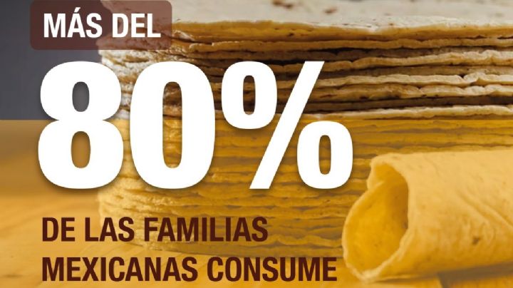 Las y los mexicanos consumen en promedio  75 kilos de tortilla al año