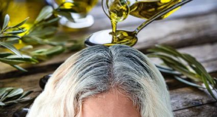 Aceite de oliva para las canas: el truco para oscurecer los pelos blancos