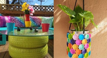 7 ideas para decorar el patio con cosas recicladas