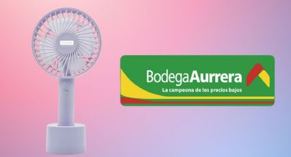 Dile adiós calor con este mini ventilador de mano portátil con 20% de descuento en Bodega Aurrera