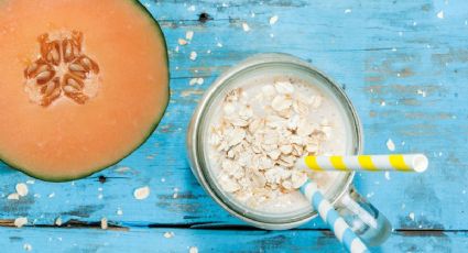 Así puedes hacer el batido de melón con avena para mejorar tu digestión paso a paso