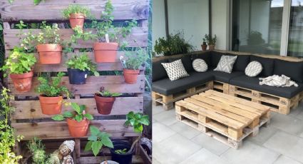 4 ideas creativas para decorar tu jardín con palets de madera