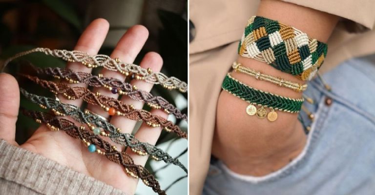 pulseras de macramé para hacer en vacaciones