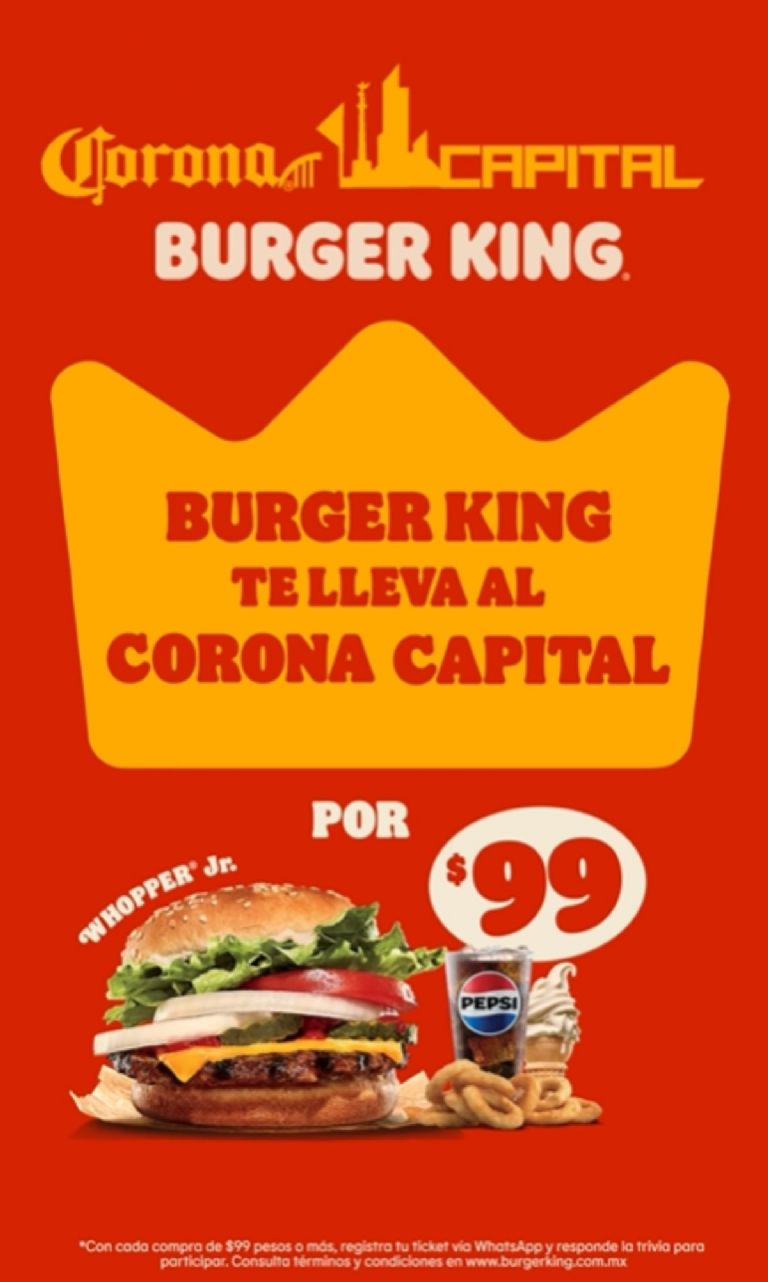 burger king te lleva al corona capital 2024