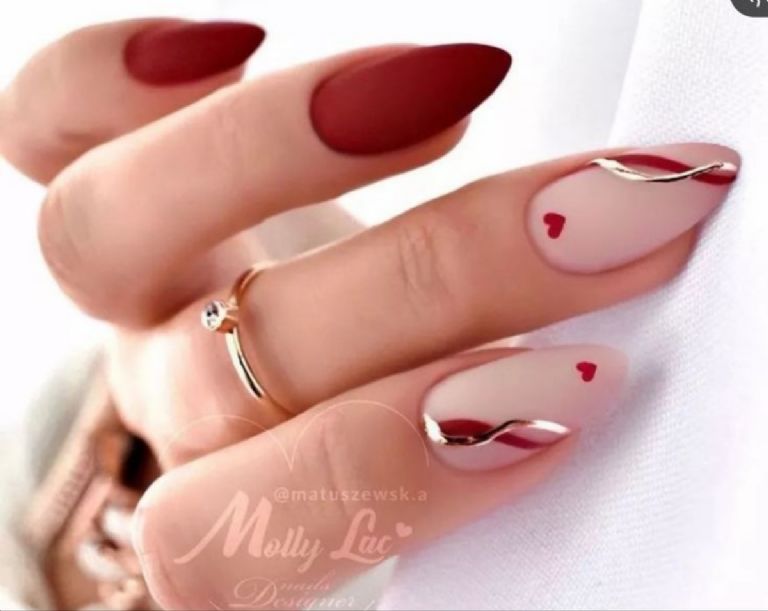 Como usar el color vino en una manicura para el mes del amor y la amistad