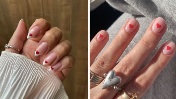 5 diseños de uñas corazón para una manicura romántica en San Valentín