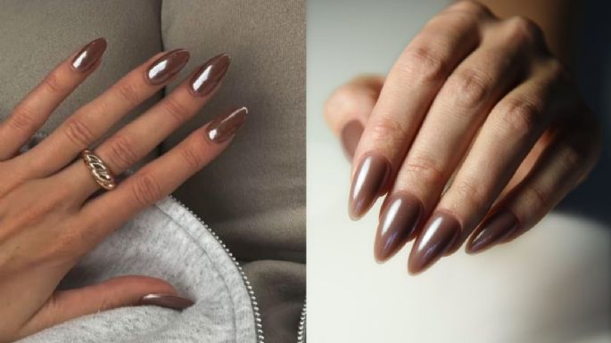 Mocha latte glazed para uñas, la tendencia para elevar el color del 2025