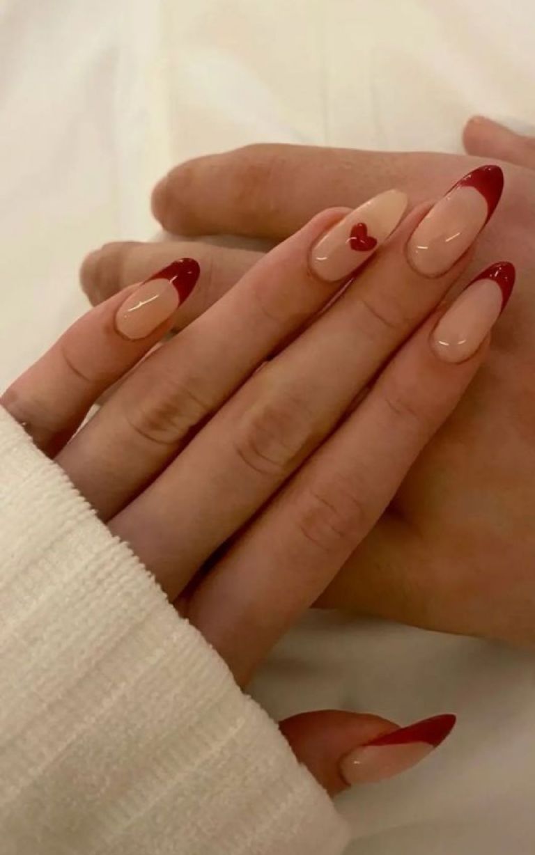 Uñas bonitas para San Valentín