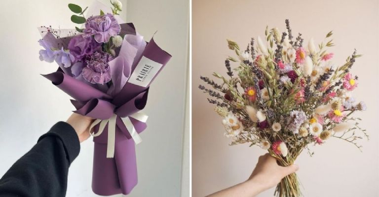 Ramo de flores silvestres para novias bohemias