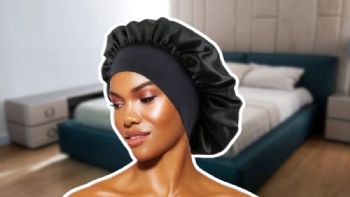 Gorro de satín para dormir, el truco para eliminar el frizz y evitar puntas abiertas en el cabello