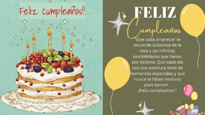 Tarjetas de Feliz Cumpleaños: 5 ideas con mensajes de buenos deseos para regalar