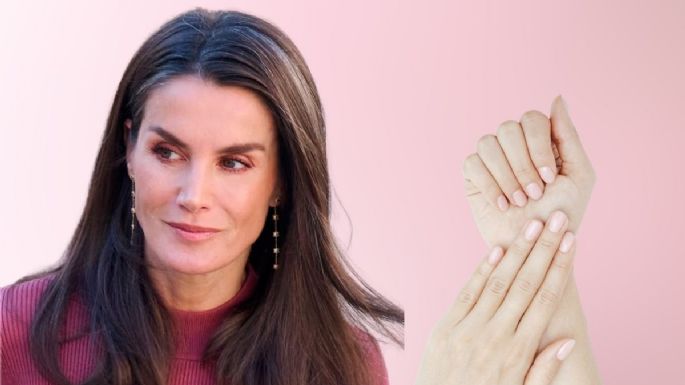 La reina Letizia lleva las uñas clean nails para rejuvenecer las manos a los 50 años