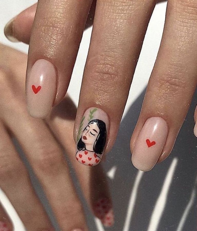 Diseños bonitos de uñas para el 8 de marzo