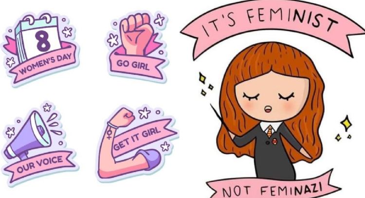 Stickers del Día de la Mujer para mandar por WhatsApp con frases bonitas