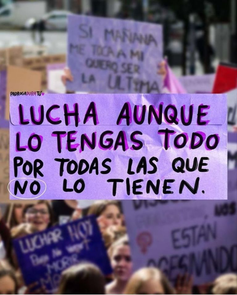 Pancartas 8M con frases originales