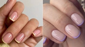 La manicura french se lleva en colores pastel: desde verde limón hasta amarillo mantequilla