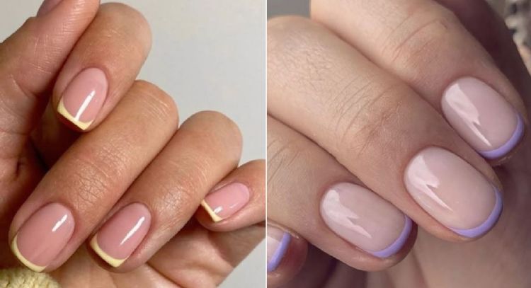 La manicura french se lleva en colores pastel: desde verde limón hasta amarillo mantequilla
